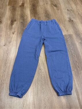 H&M Navy Blue Fleece-Lined Jogger Pants
